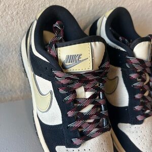 Nike Black and Cream Sneakers